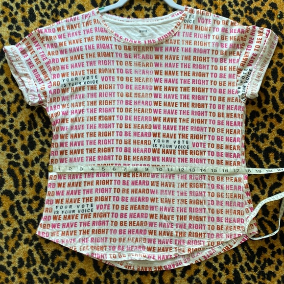 Maeve (Anthropologie) "Your VOTE is your VOICE" short sleeve tee S - Picture 12 of 12